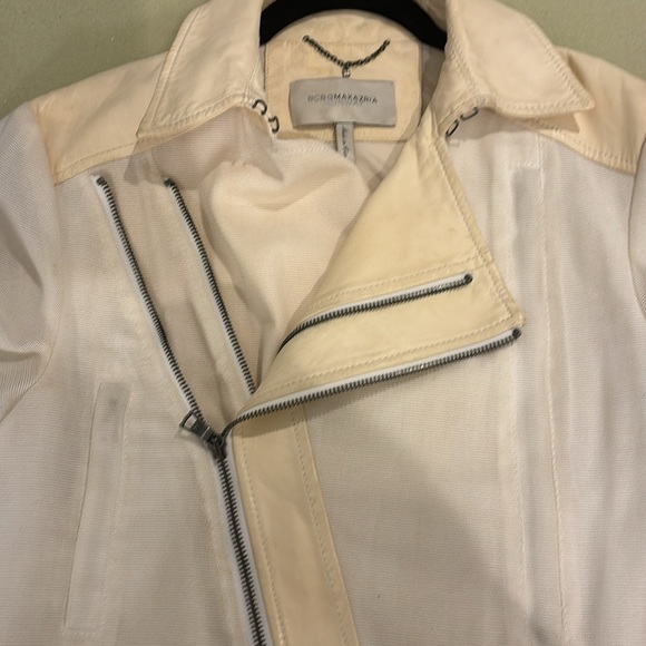 BCBGMaxAzria Runway “Hazel” leather and fabric jacket - Picture 2 of 11